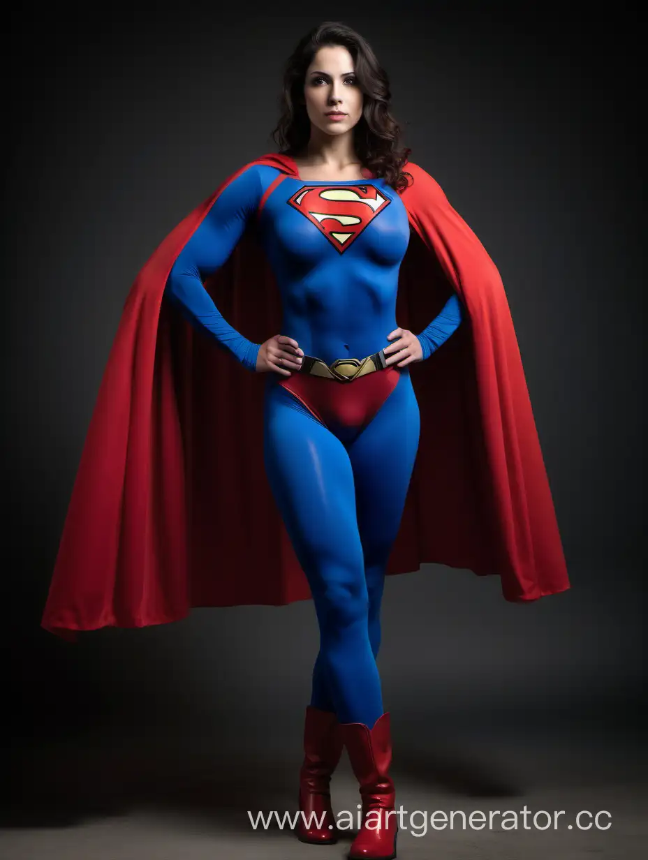 Confident-Israeli-Woman-in-Superhero-Persona-with-Muscular-Physique