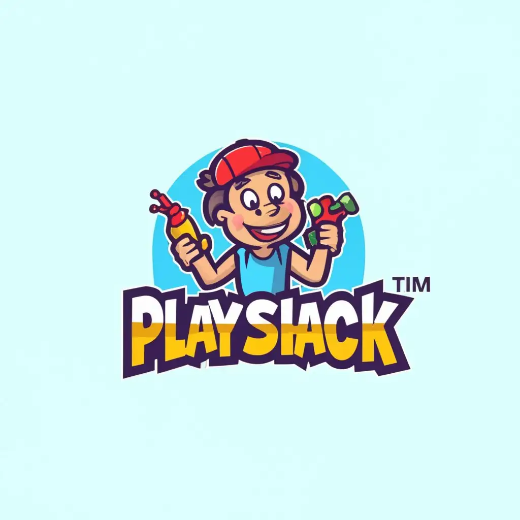 a logo design,with the text "PlayShack", main symbol:i am a seller of toys,Moderate,be used in Retail industry,clear background