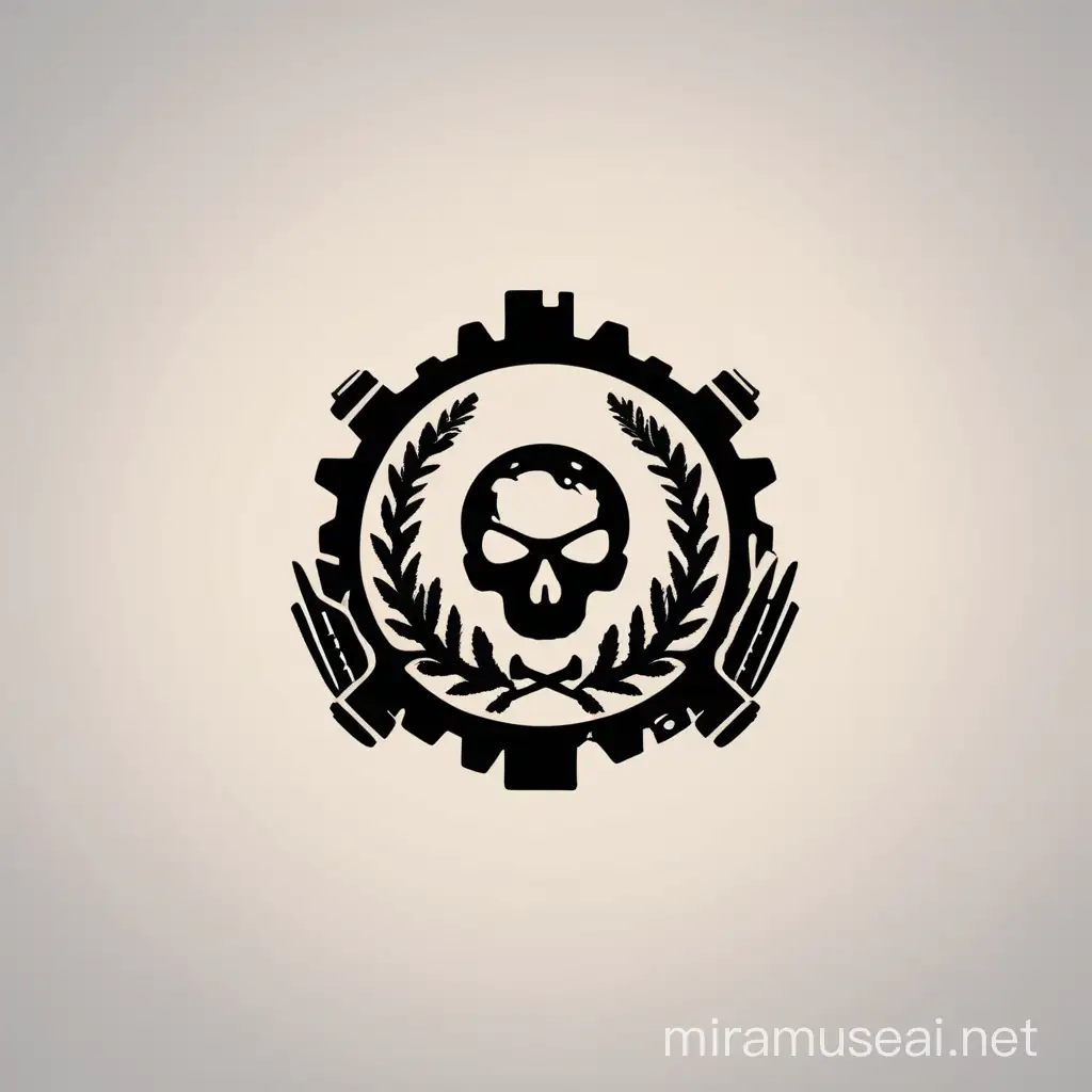 jednoduché postapokalyptické logo