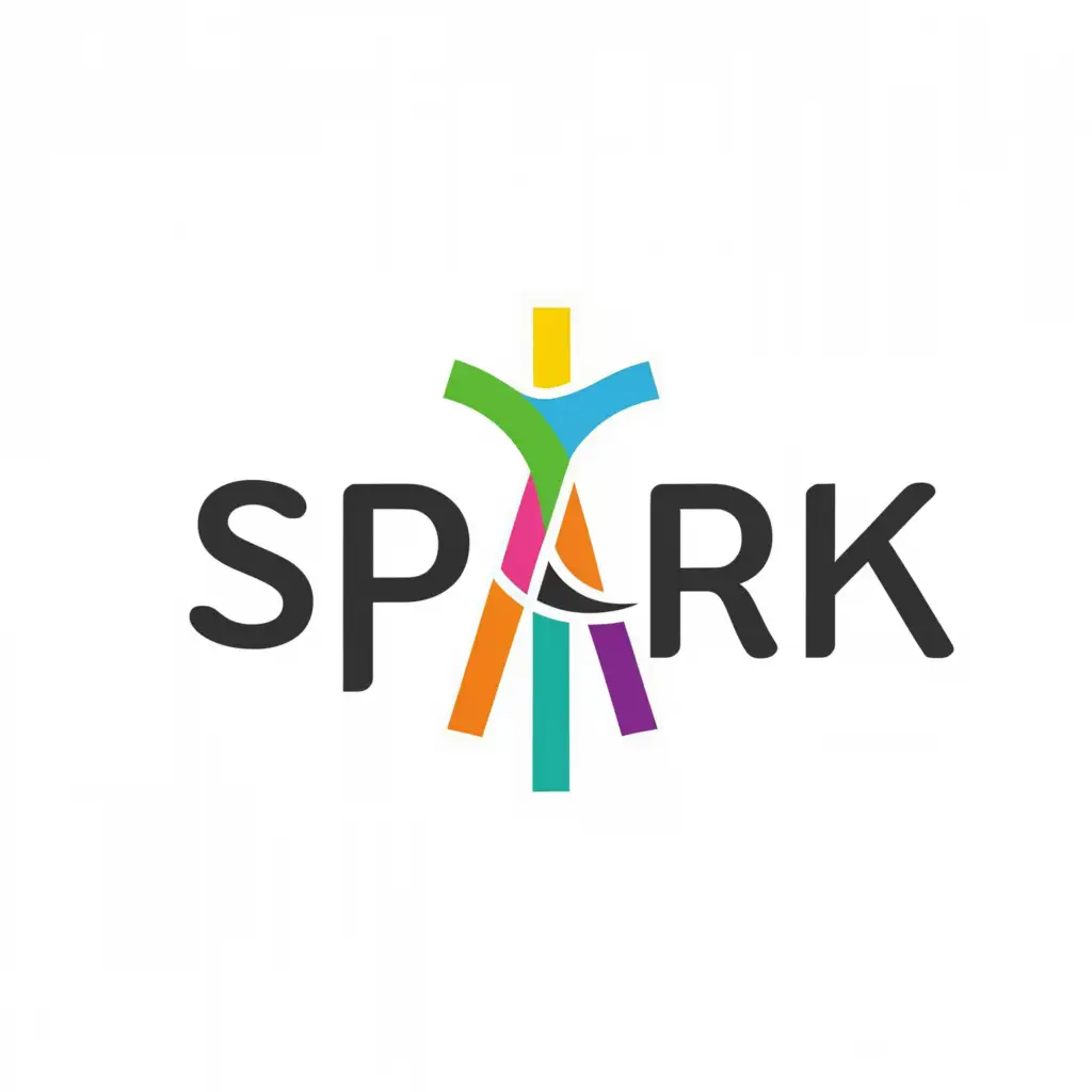 a logo design,with the text "spark", main symbol:cross,Moderate,clear background