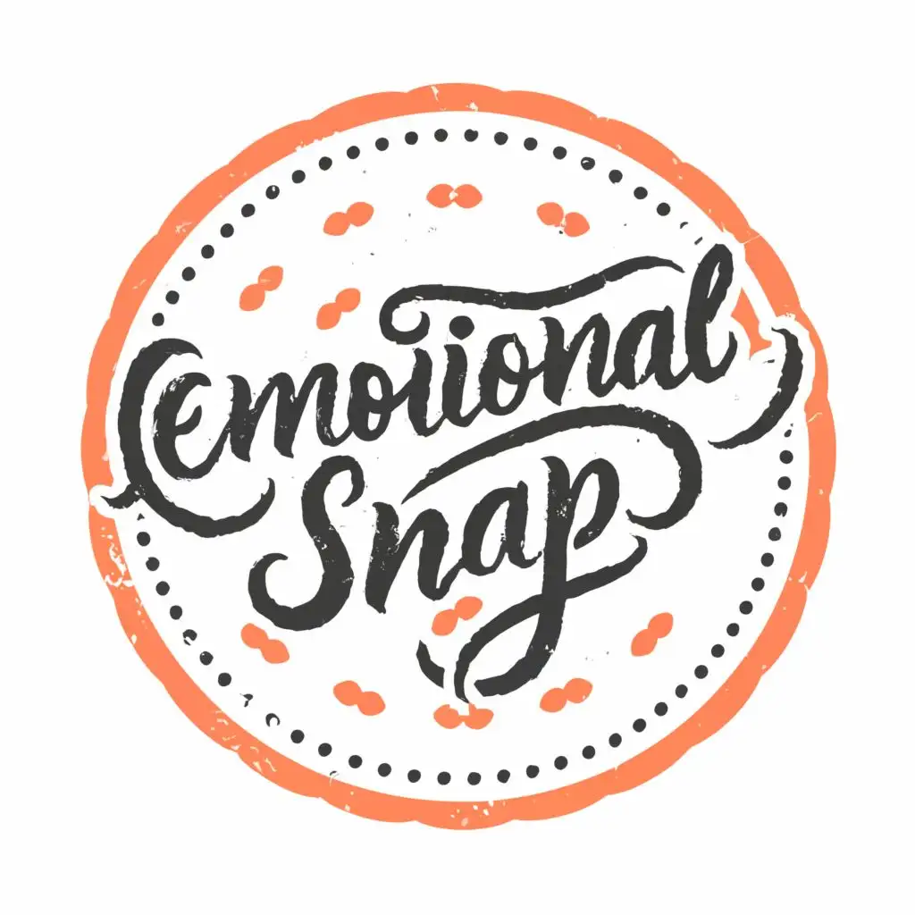 logo, circular, with the text "Emotional_Snap", typography, be used in Entertainment industry