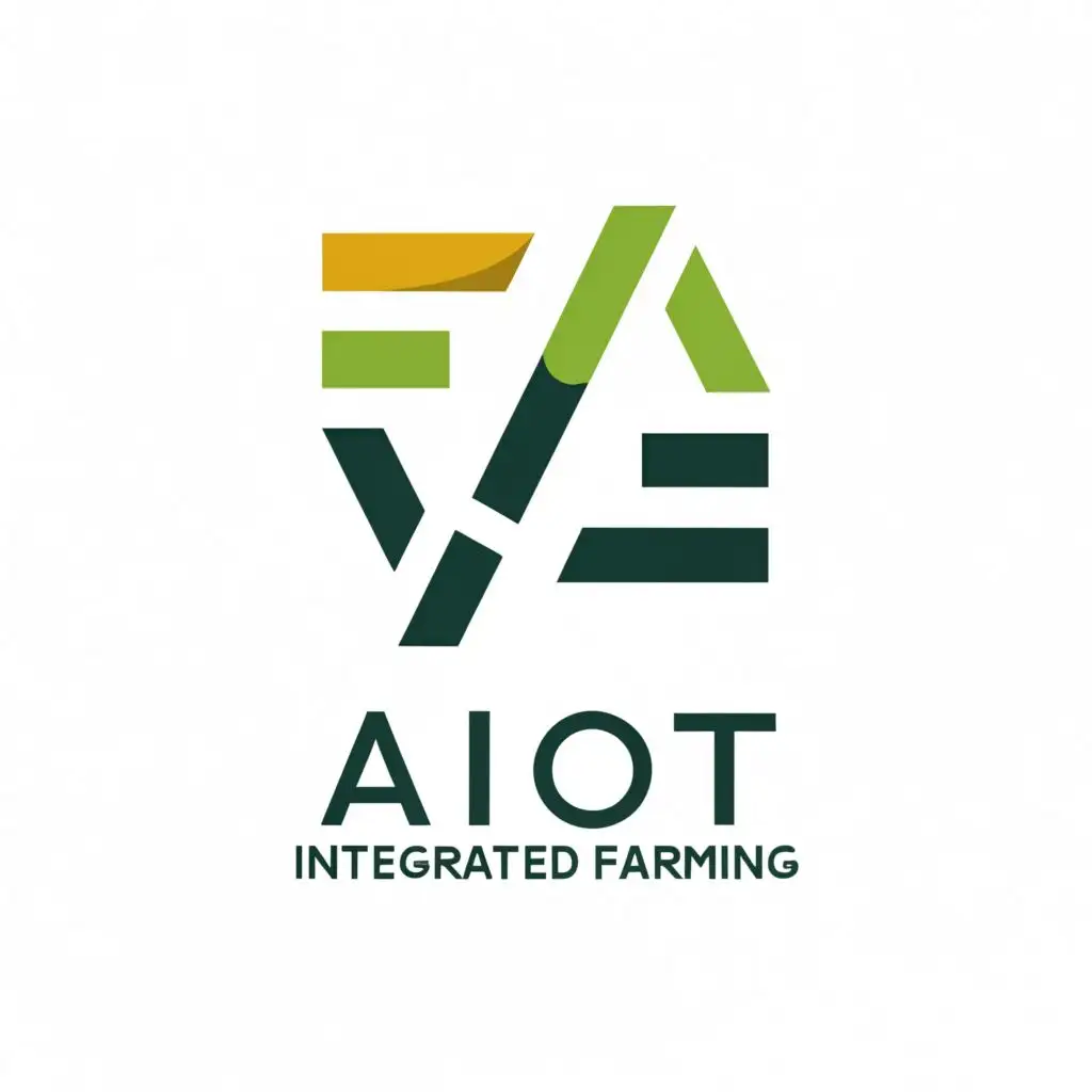 a logo design,with the text "Aiot Integrated farming", main symbol:technology,agriculture,Minimalistic,be used in Technology industry,clear background