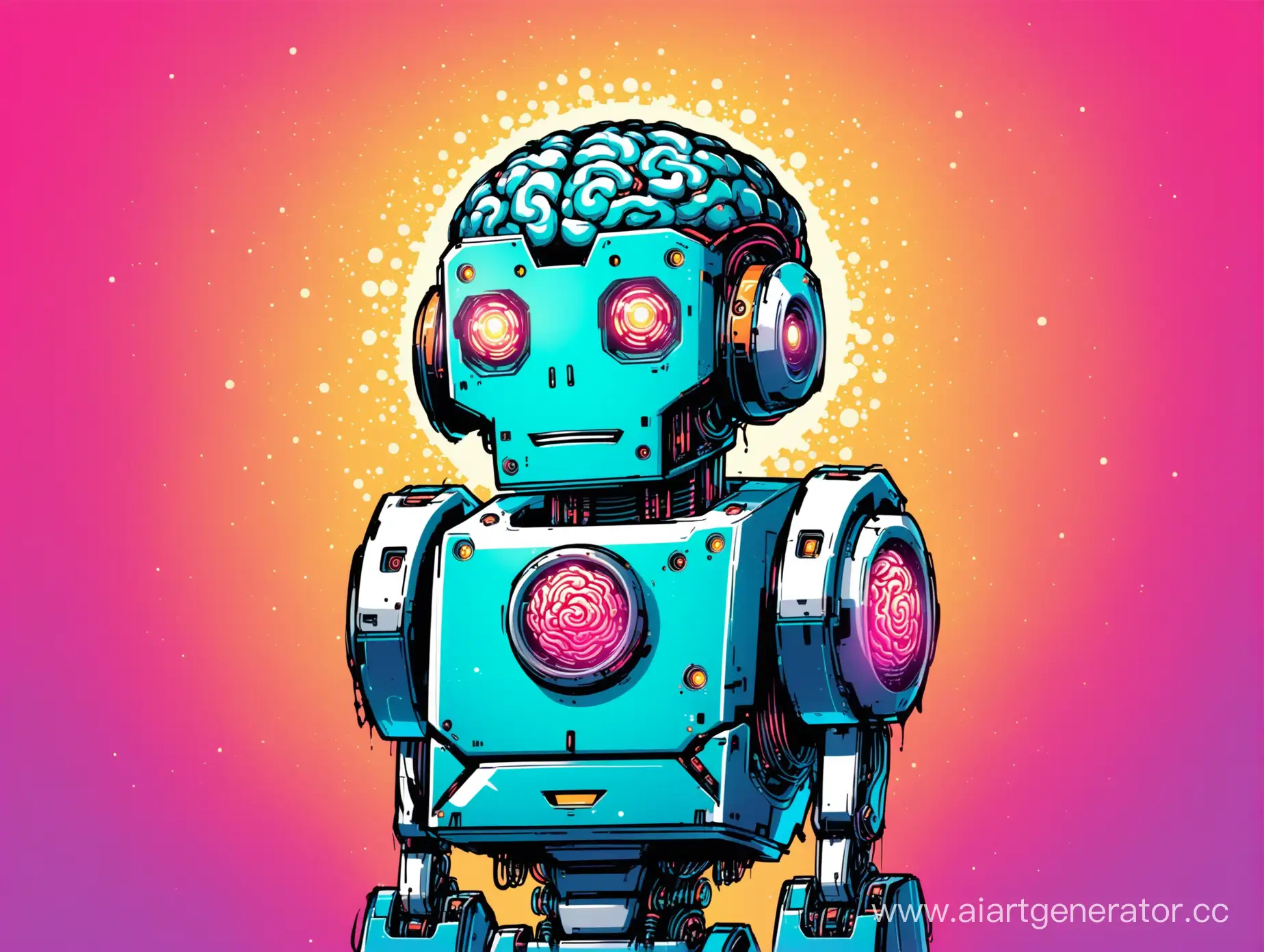 Robotic-Brain-on-Radiant-Background