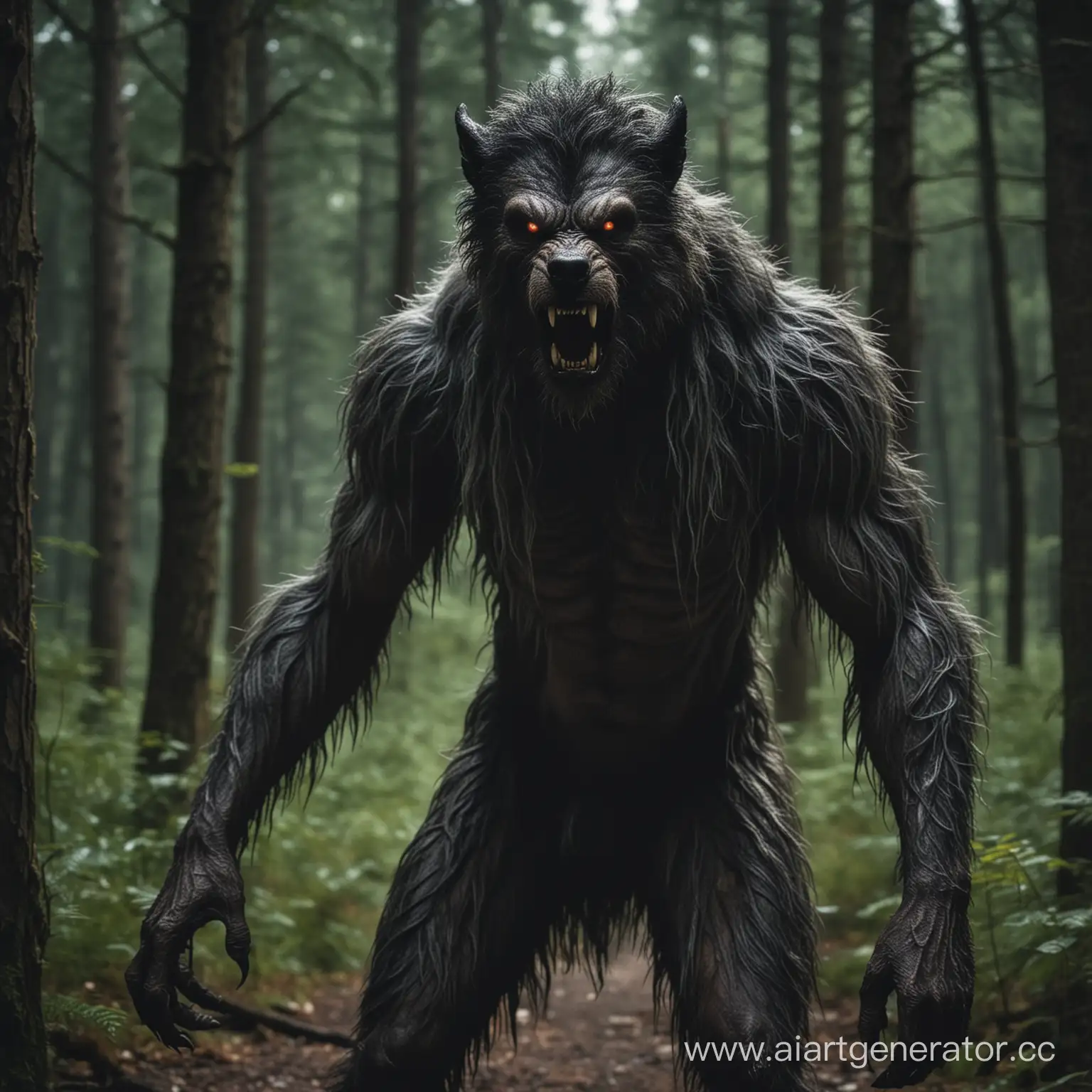 Werewolf-Transformation-Human-Emerging-in-Forest