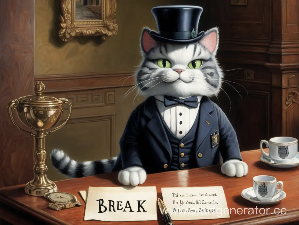 Break-Time-with-Butler-Cat