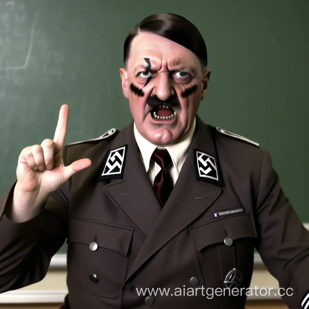 Historical-Teacher-Portrayal-Nazi-Germany-Era-with-Distinct-Zigzag-Movement