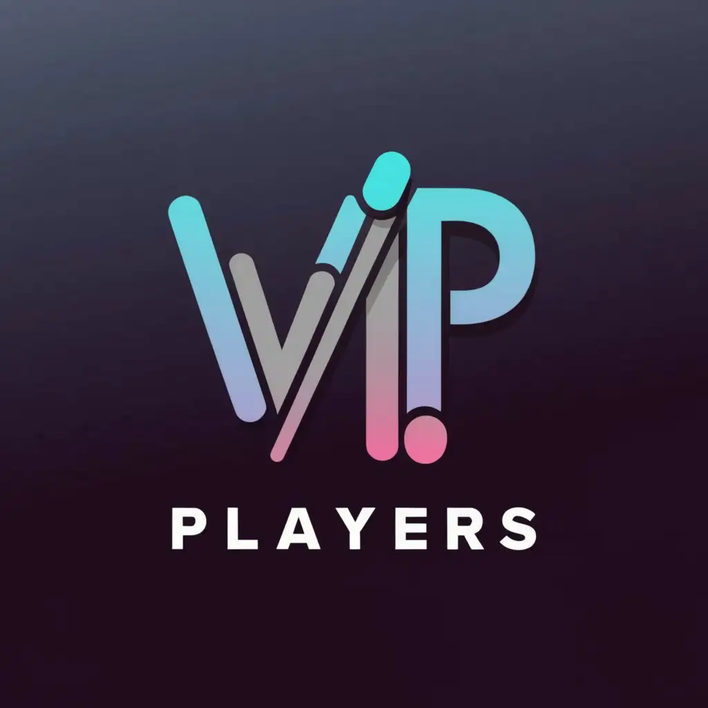 a logo design,with the text "VIP", main symbol:VIP PLAYERS,Moderate,clear background