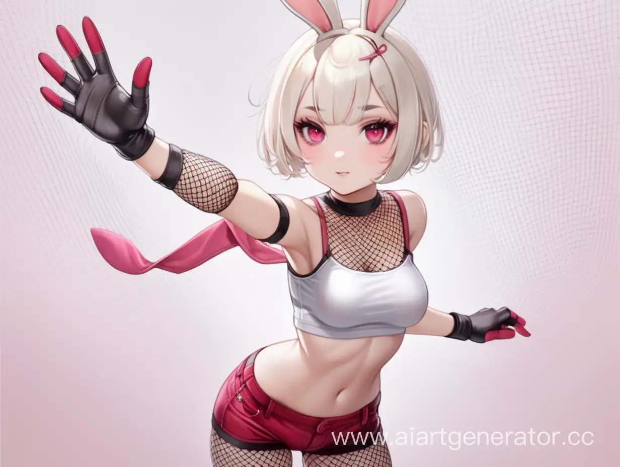 Adorable-Bunny-Girl-with-Short-White-Hair-and-Red-Eyes-in-Stylish-Outfit