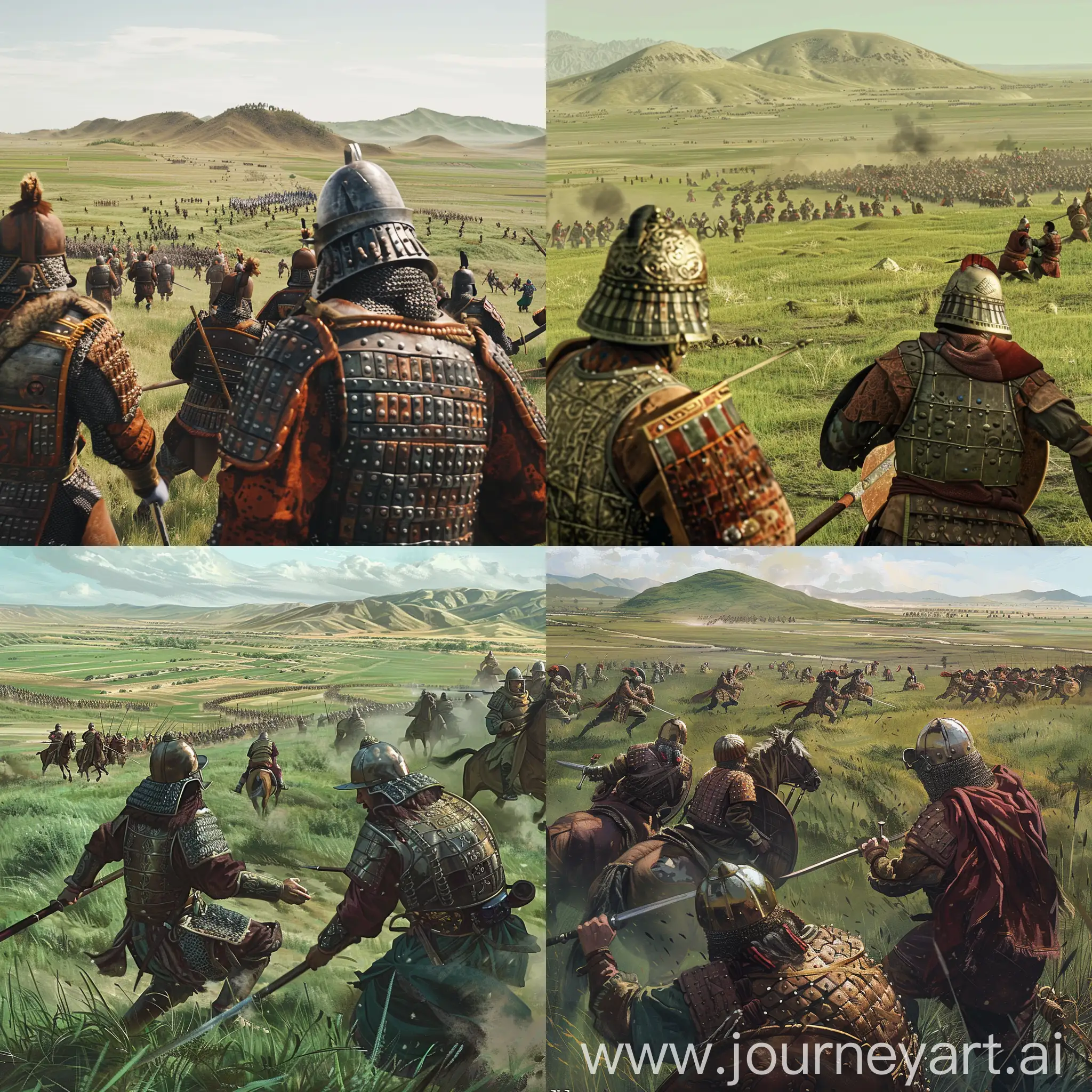 Qin-Soldiers-in-Battle-against-Steppe-Nomads-on-the-Plains