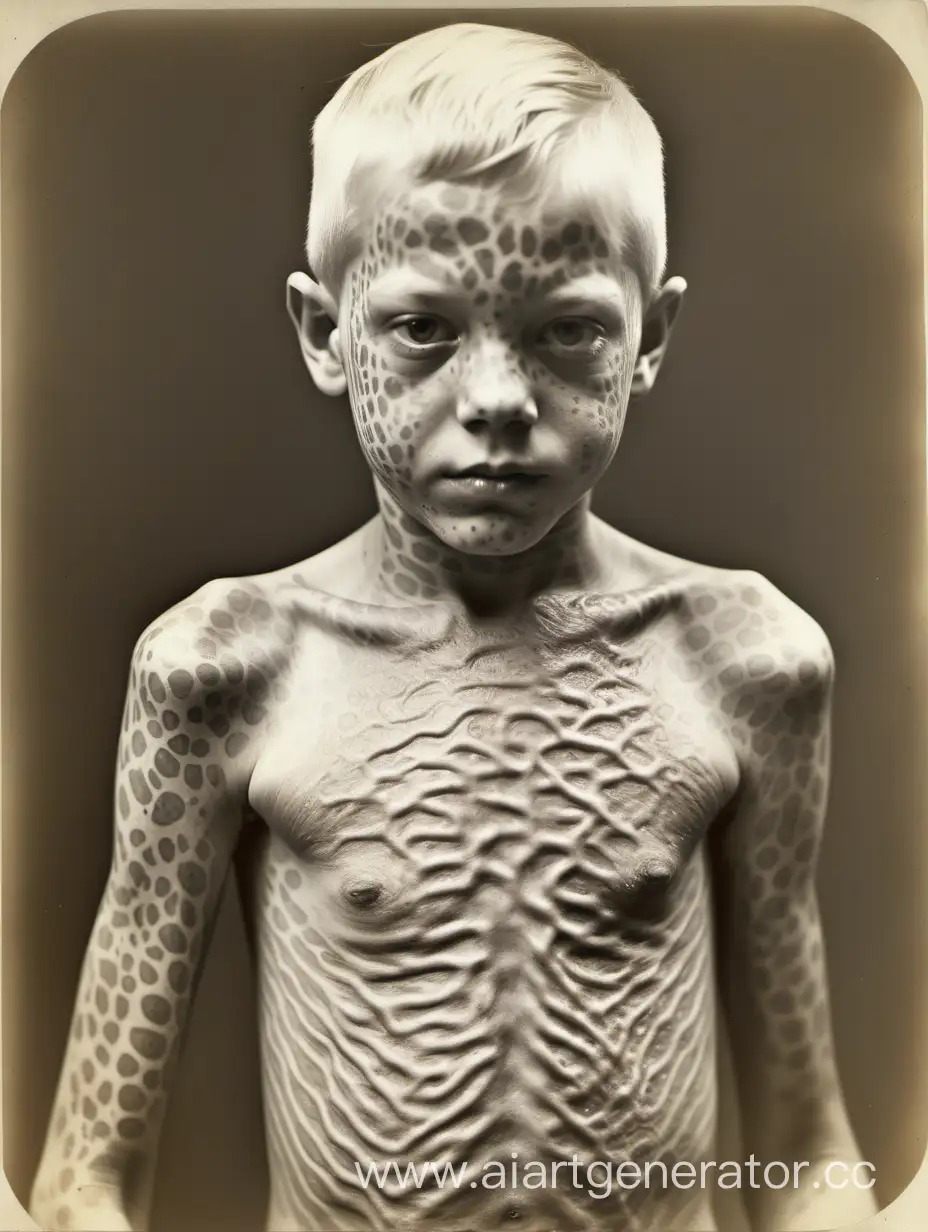 Adolescent-Boy-with-Ichthyosis-in-20th-Century-England