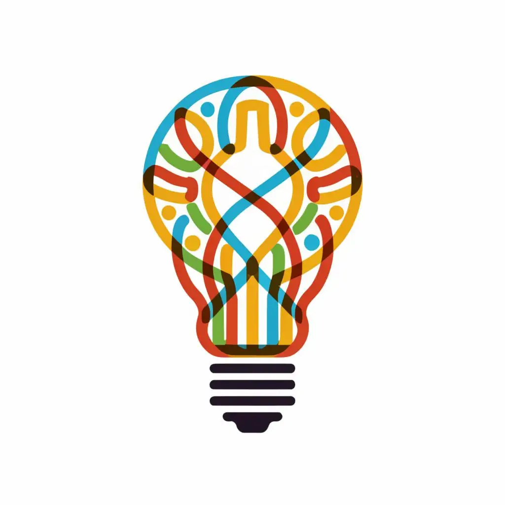 logo, The author's style "Paradoxical reality of the optimal minimum of boundless possibilities" in the field of luminescent design technology for the image "Abstract light bulb, on a white background, flag of the Russian Federation, flag of the Republic of Crimea", with the text "___", typography