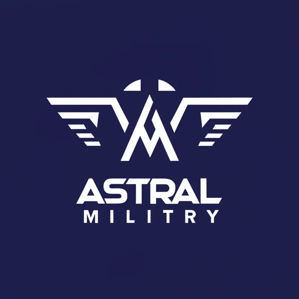 a logo design,with the text "Astral Military", main symbol:AMG

,Moderate,clear background
