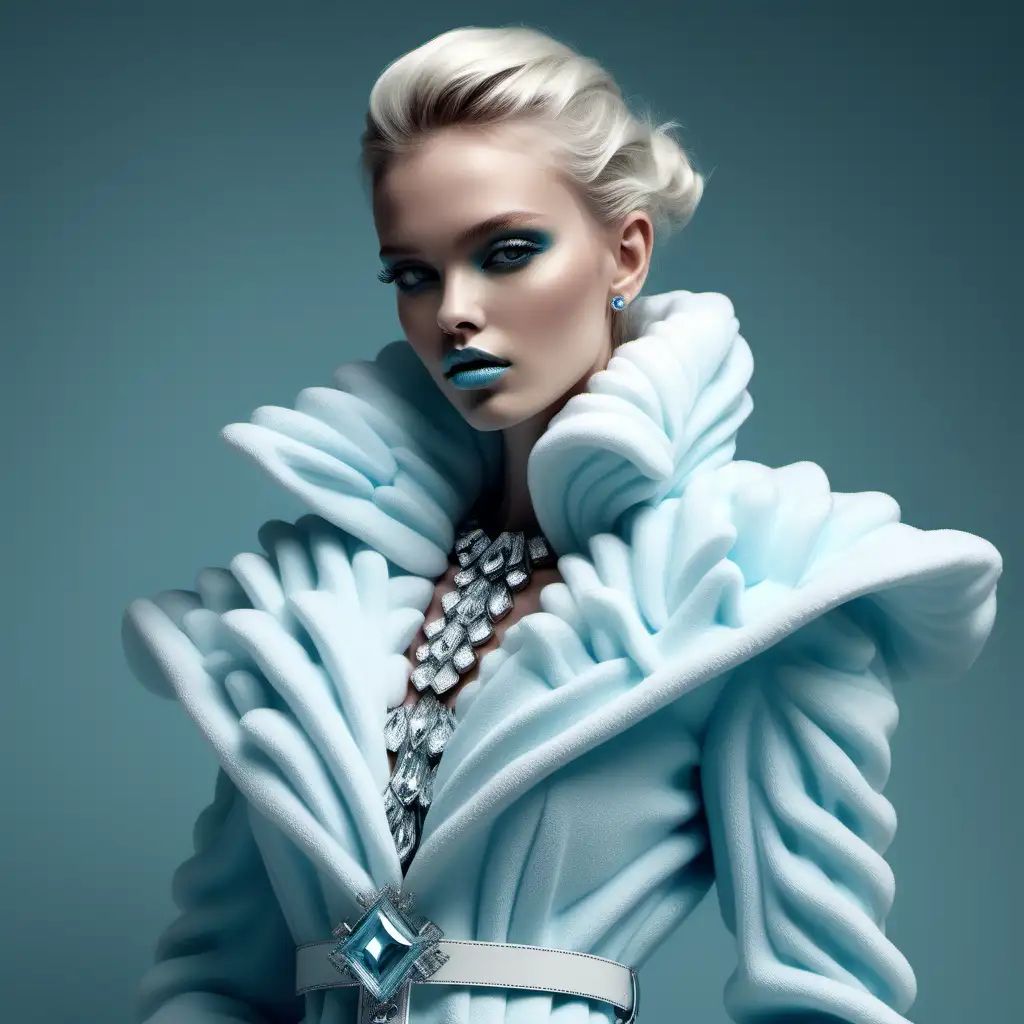 glacier vogue fashion very realistic image
