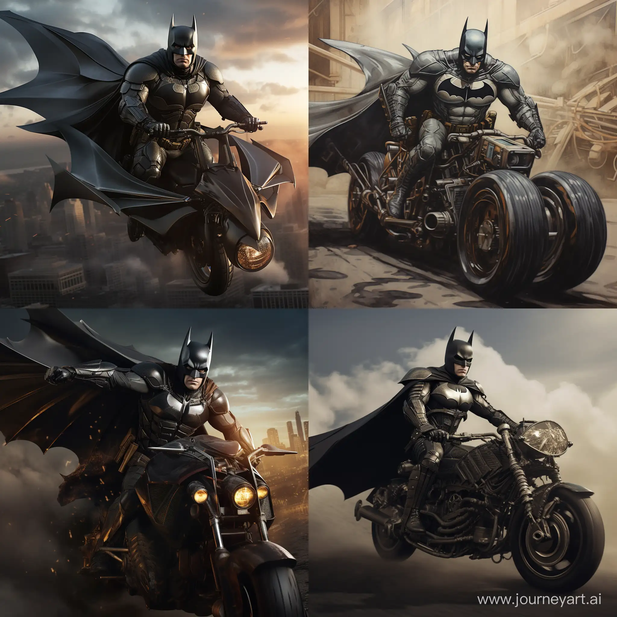 Batman-Soaring-through-the-Skies-on-a-Motor