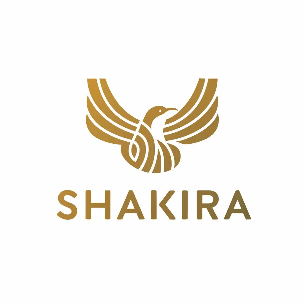 a logo design,with the text "Shakira", main symbol:Bird,Minimalistic,be used in Retail industry,clear background