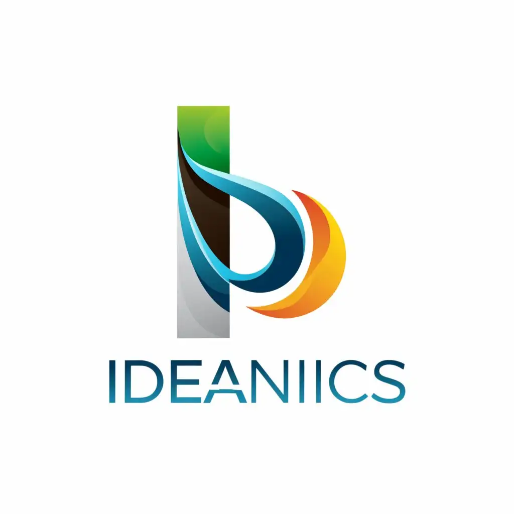 a logo design,with the text Ideanics, main symbol:I,Moderate, be used in Finance industry, clear background