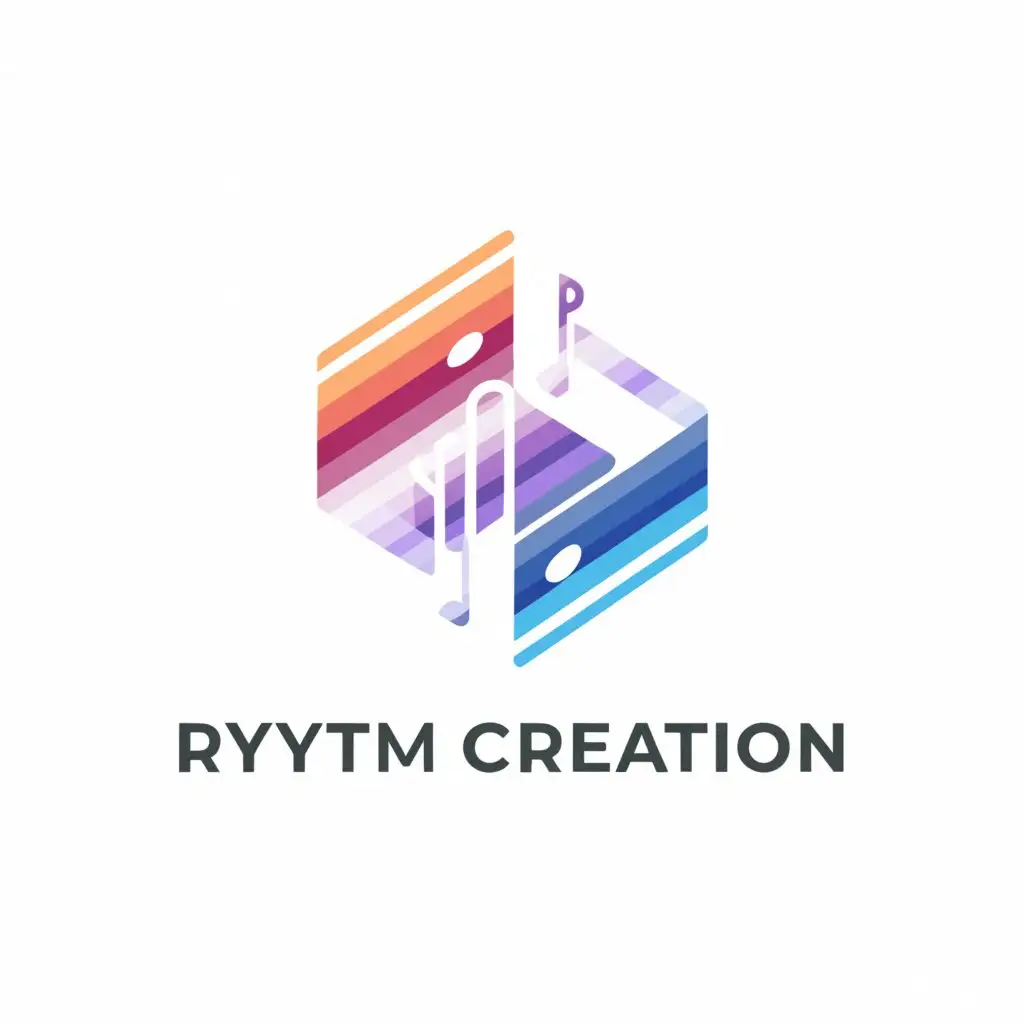 a logo design,with the text 'rhythm creation', main symbol:RC,Minimalistic,be used in Entertainment industry,clear background