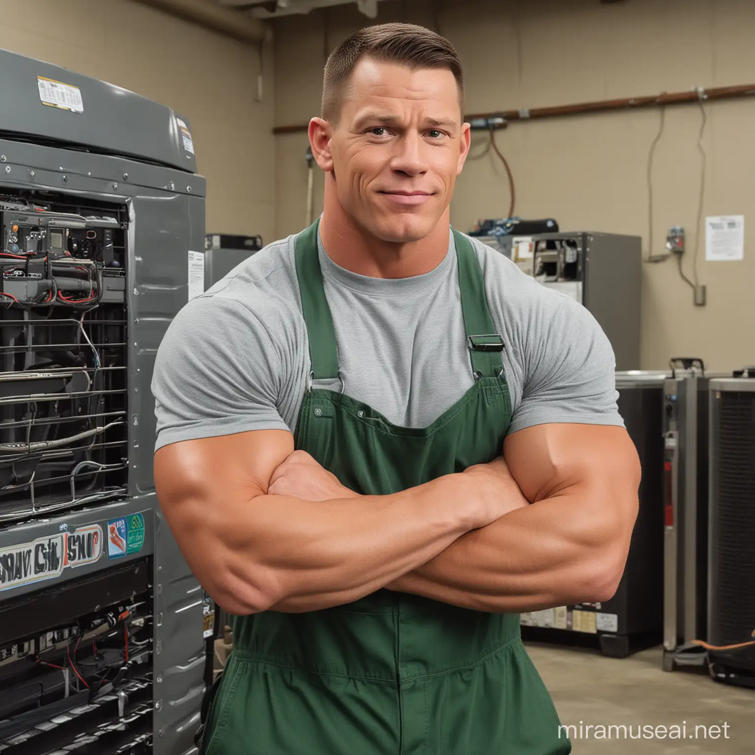 HVAC Shop Owner John Cena with Advanced Cooling Systems