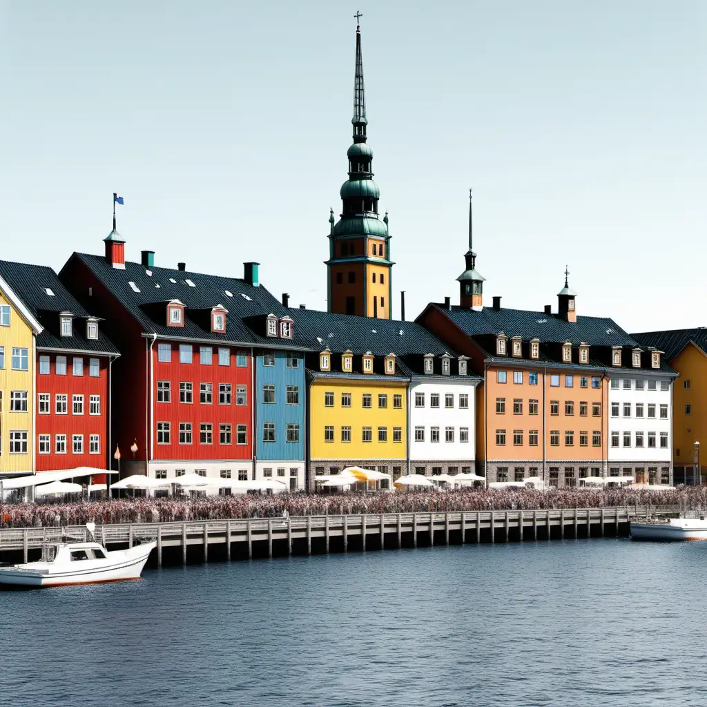 Vibrant Snapshot of Sweden Richly Colored Scandinavian Landscape