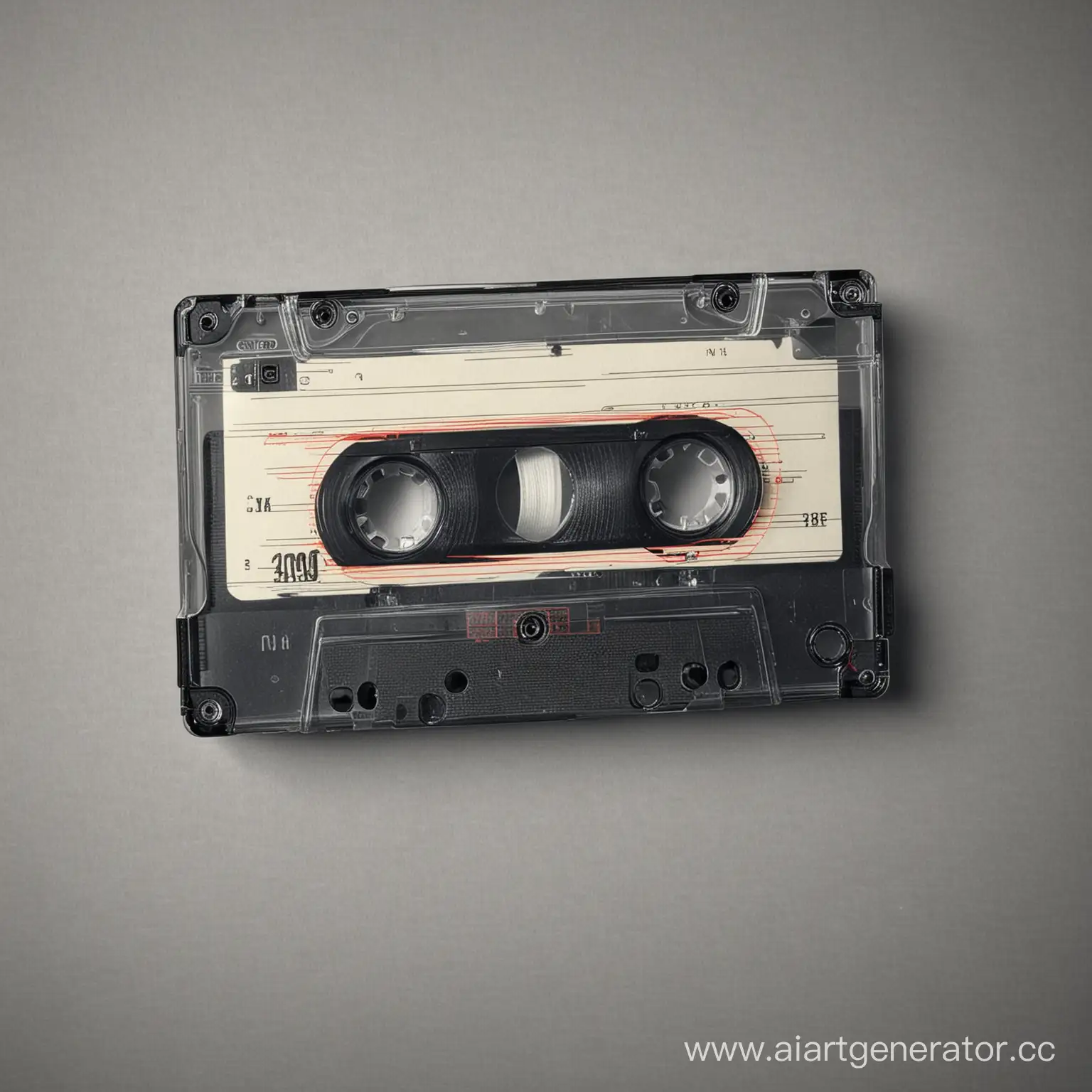 Vintage-Audio-Cassette-in-Motion