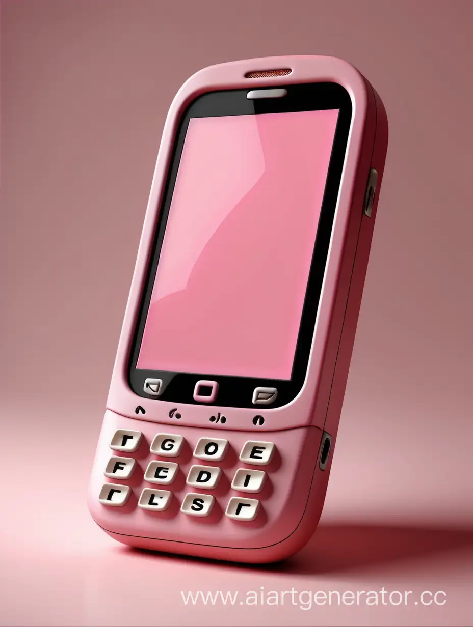 нежно розовый мобильный телефон внутри переписка без слов, просто сообщения