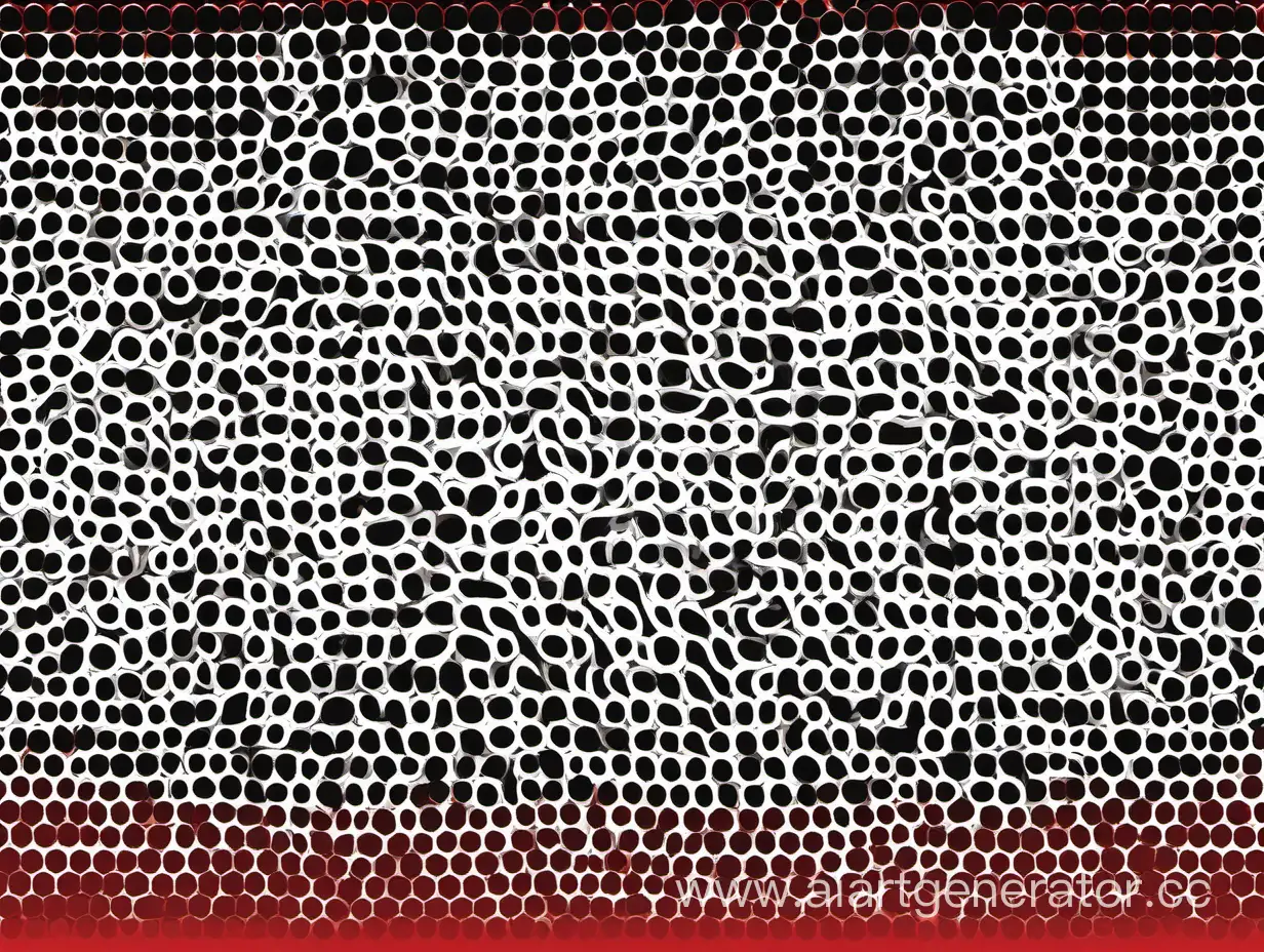 Contrast-of-White-Black-and-Red-in-Abstract-Background