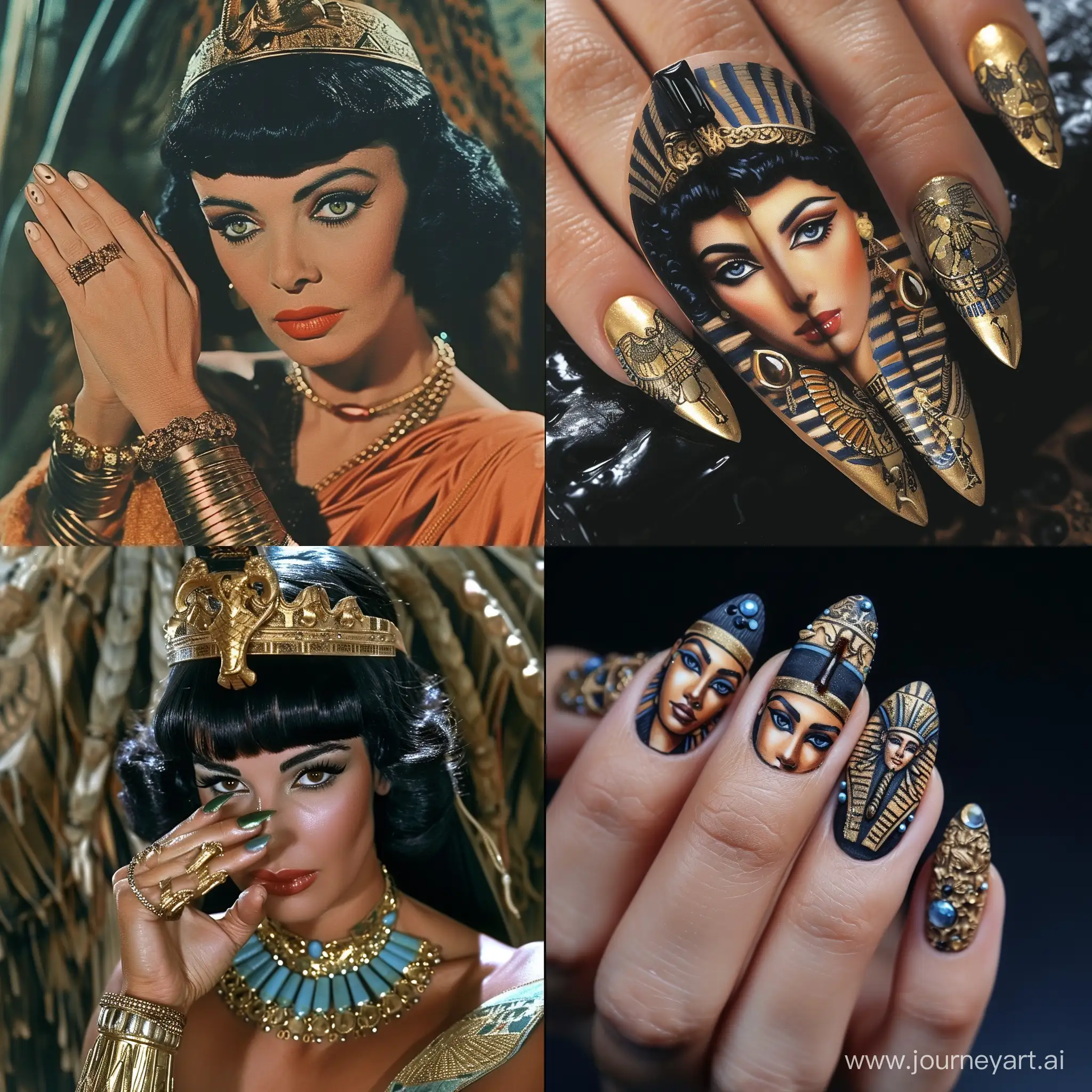 Cleopatra gets a manicure
