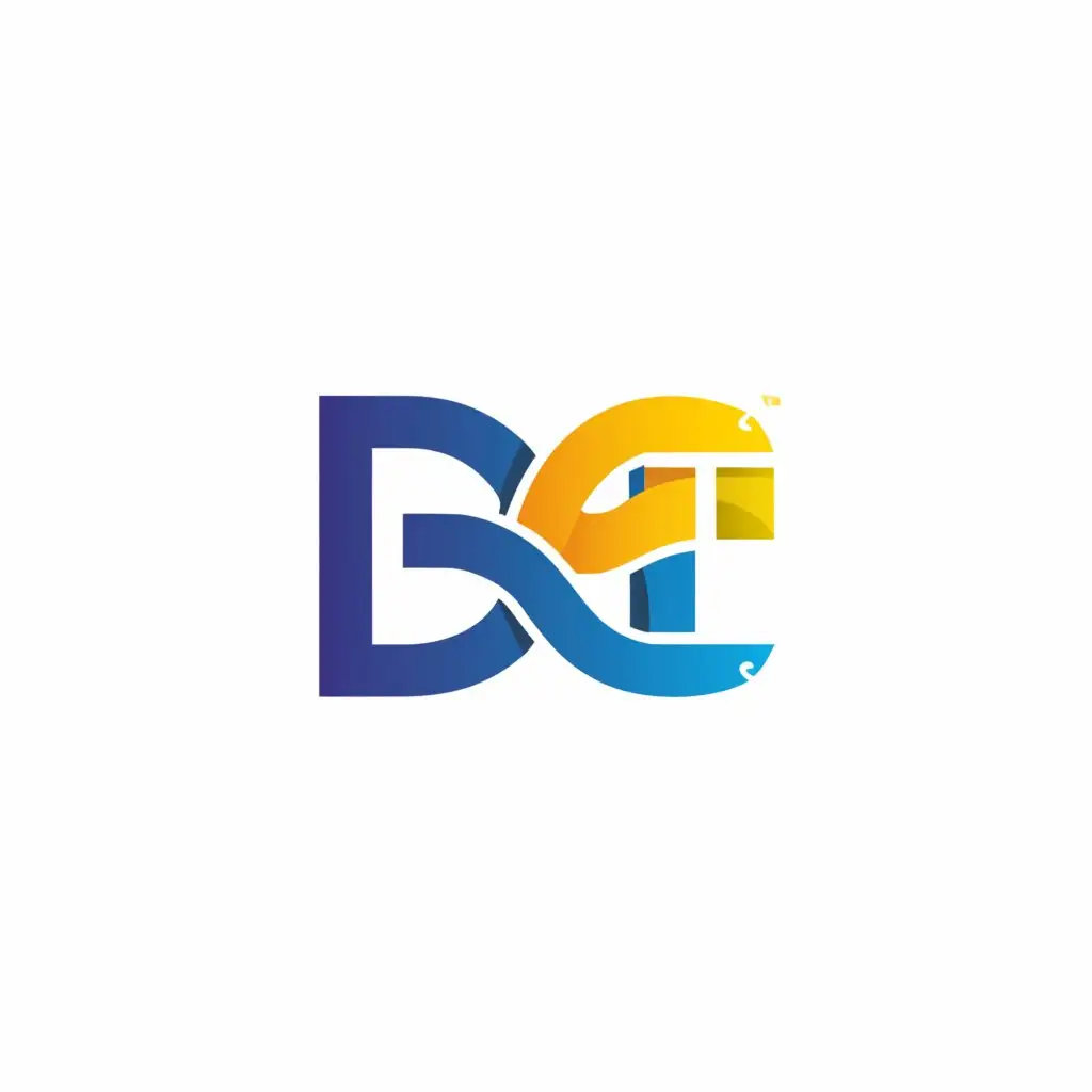 a logo design,with the text "D++", main symbol:a yellow snake and a blue snake like python programming language,Moderate,be used in Technology industry,clear background