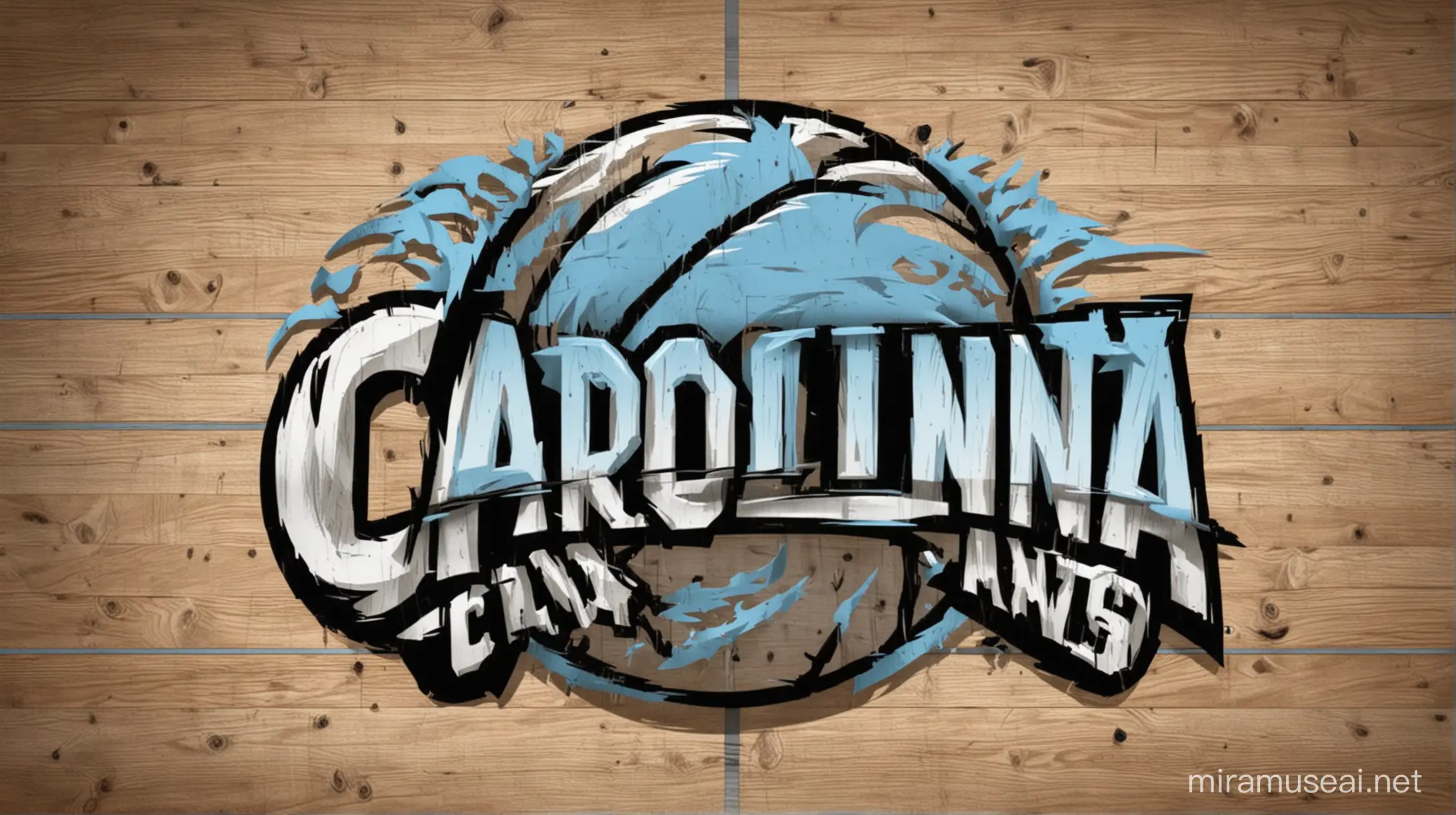 prompt: Carolina logo for basket ball






