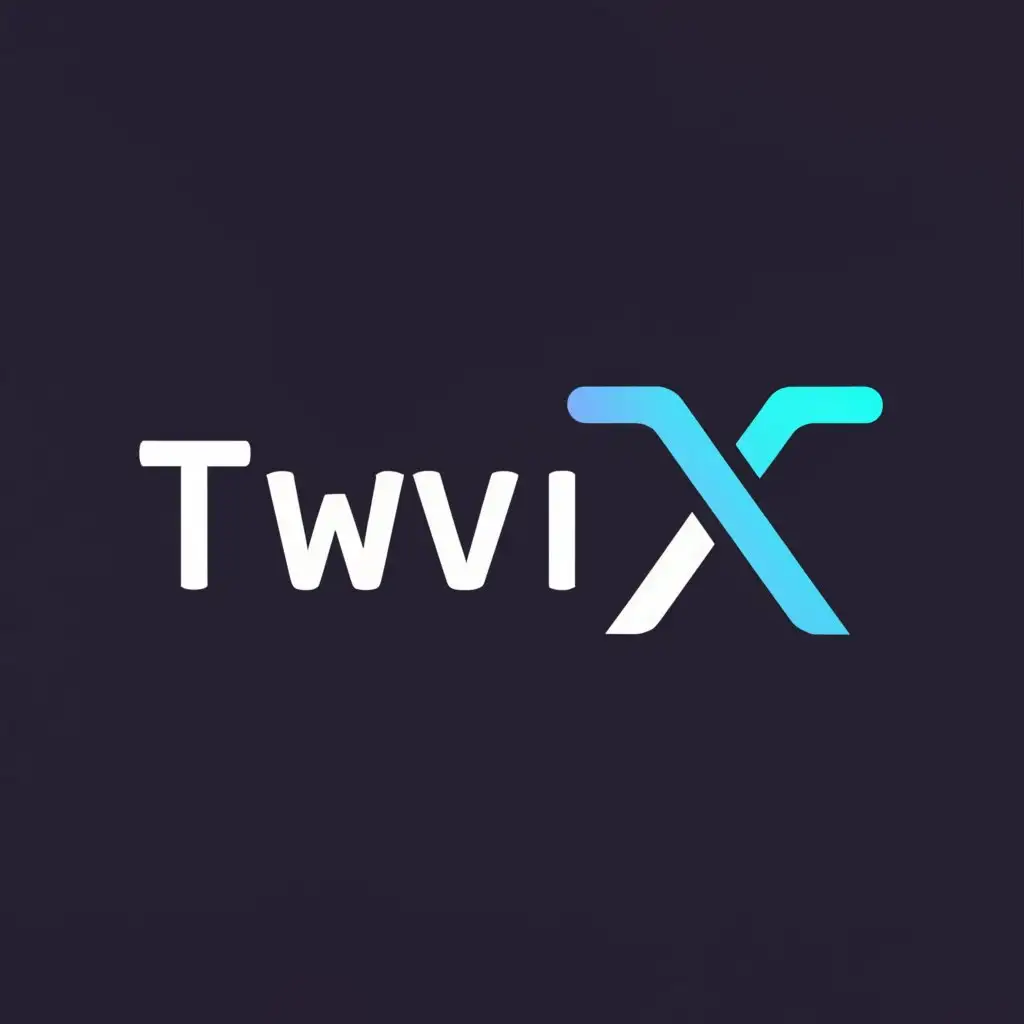 a logo design,with the text "TwinX", main symbol:TX,Minimalistic,be used in Technology industry,clear background
