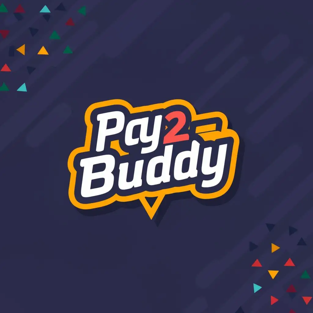 logo, Earn, with the text "Pay2Buddy", typography, be used in Internet industry