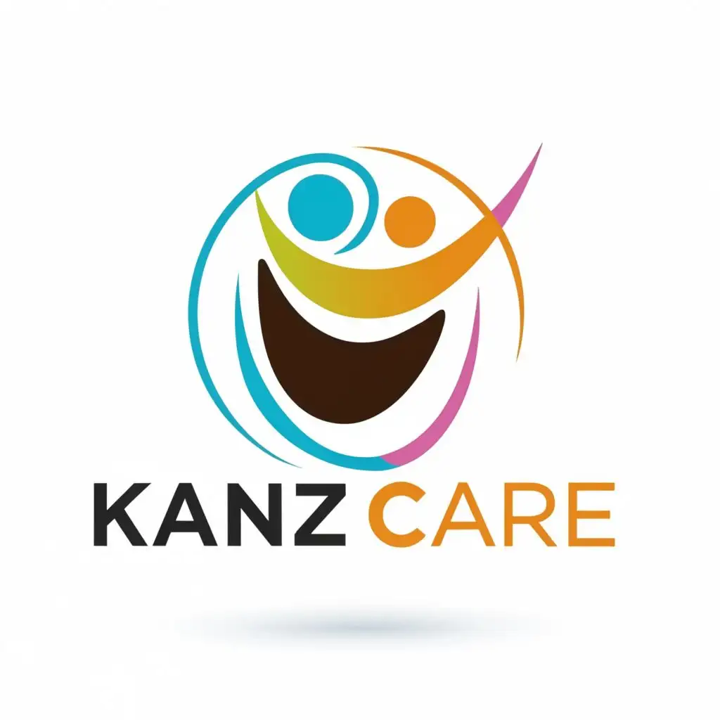 LOGO-Design-For-Kanz-Care-Modern-Hugging-and-Compassion-Theme-with-Typography