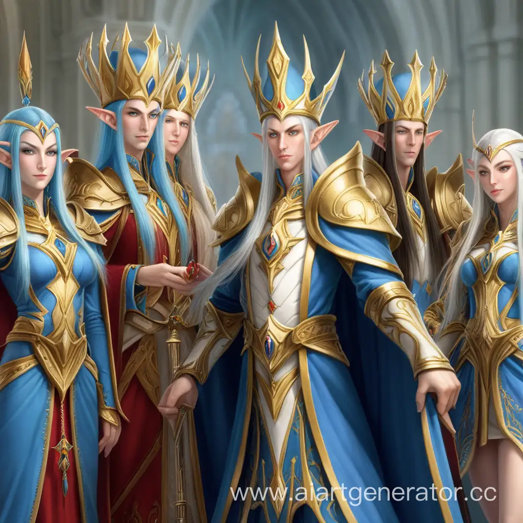 High-Elves-Monarchist-Party-Gathering-in-Majestic-Attire