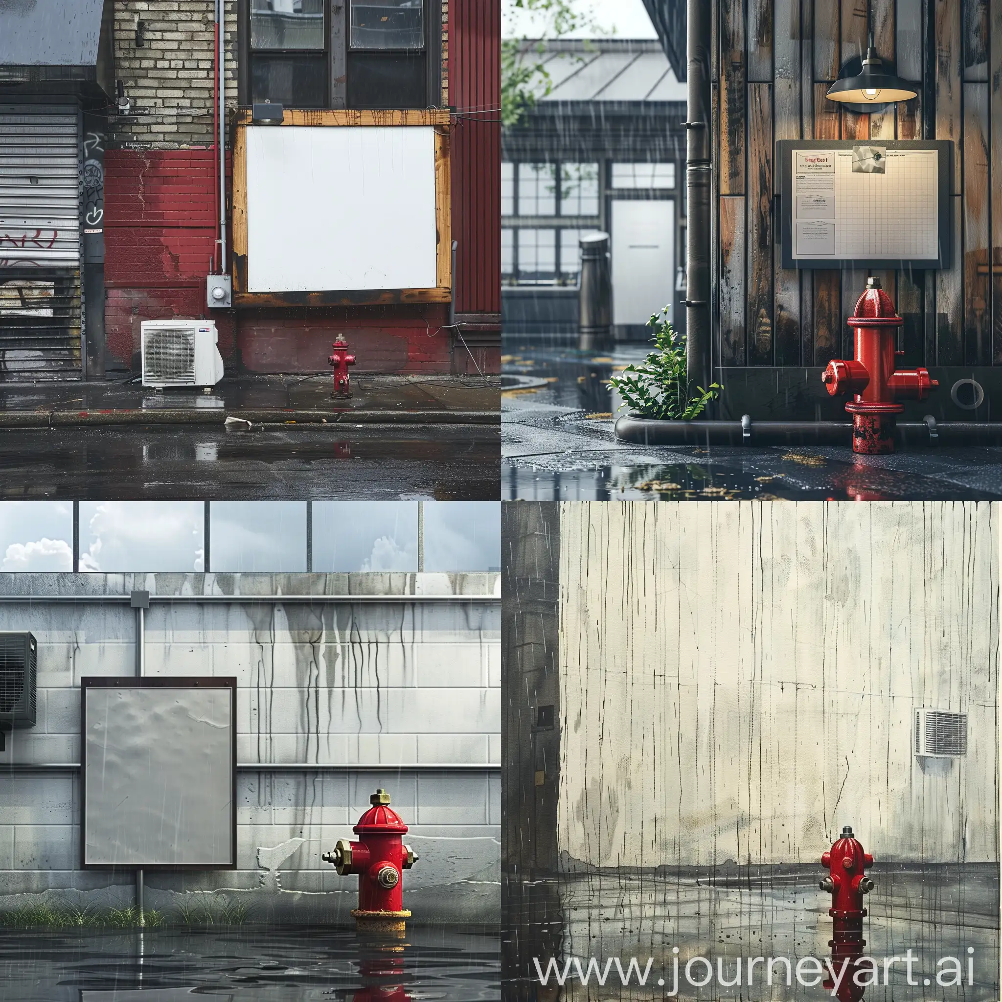 雨天、商业模式画布、空调、消防栓