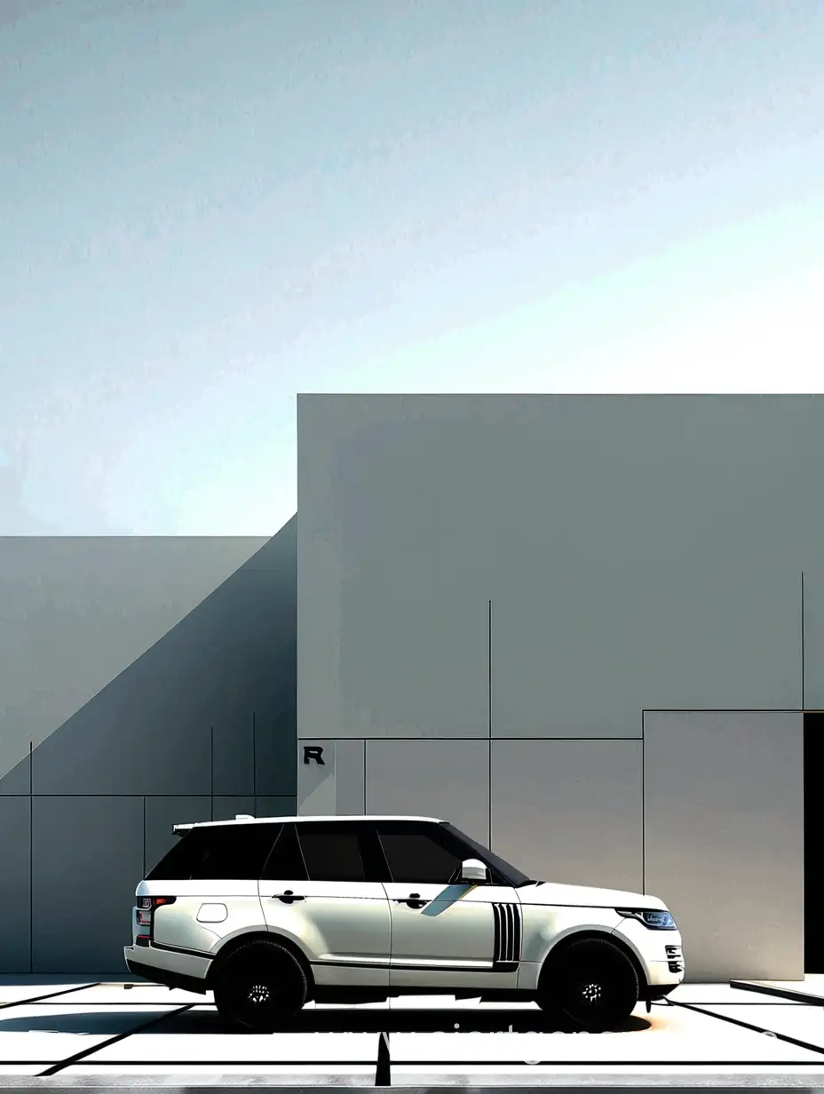 Minimalist-Architecture-Range-Rover-in-Moscow-City