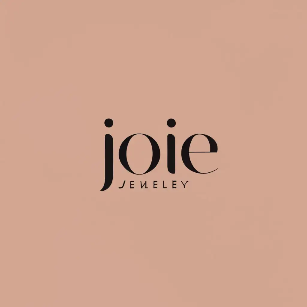 logo, Jewelry business catered to women over 30, simple, classy, easily recognizable design, with the text "JOIE", typography