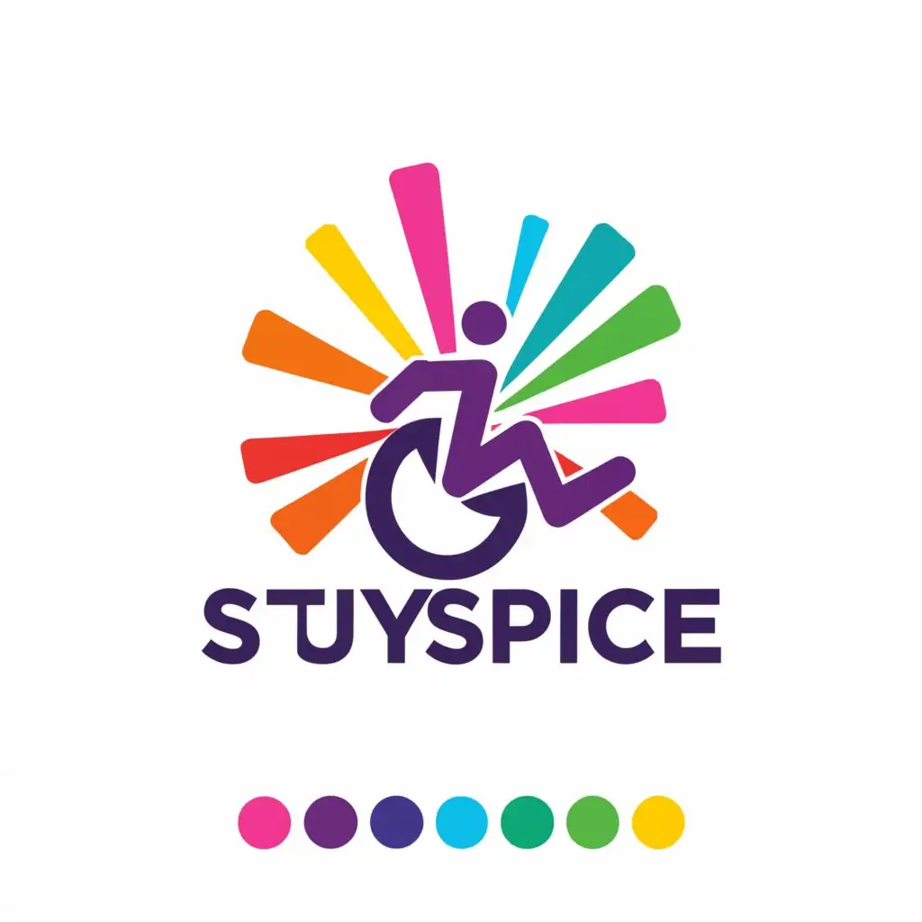 a logo design,with the text "StuySPICE", main symbol:Person in a wheelchair breaking through barriers or reaching new heights,Moderate,be used in Nonprofit industry,clear background