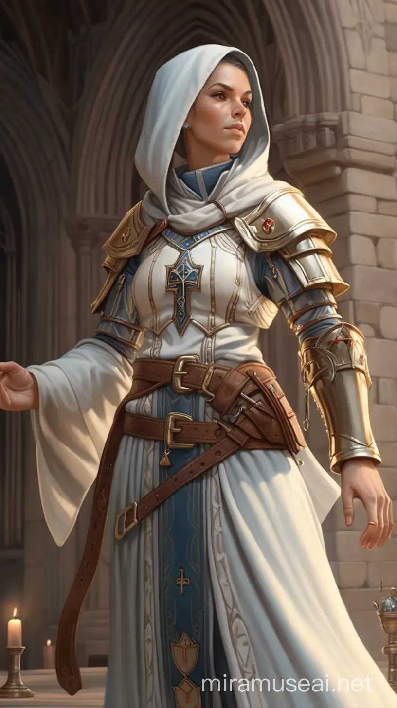D&D character a Female cleric of chruch