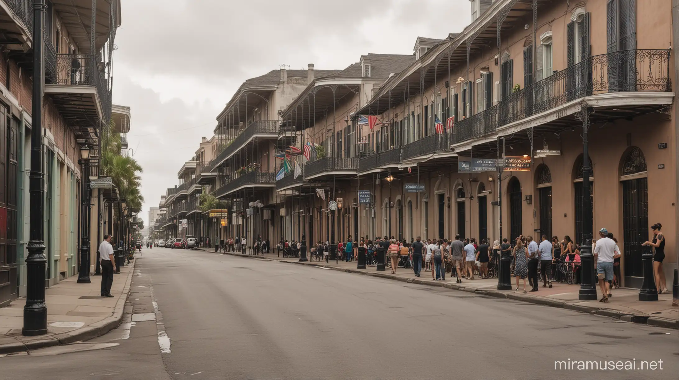 Vibrant Royal Street Scene in New Orleans