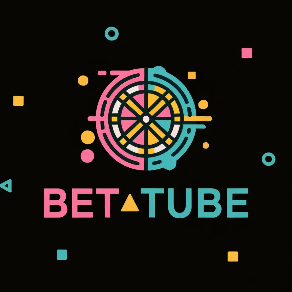 a logo design,with the text "Bet Tube", main symbol:Roulette,Minimalistic,be used in Entertainment industry,clear background