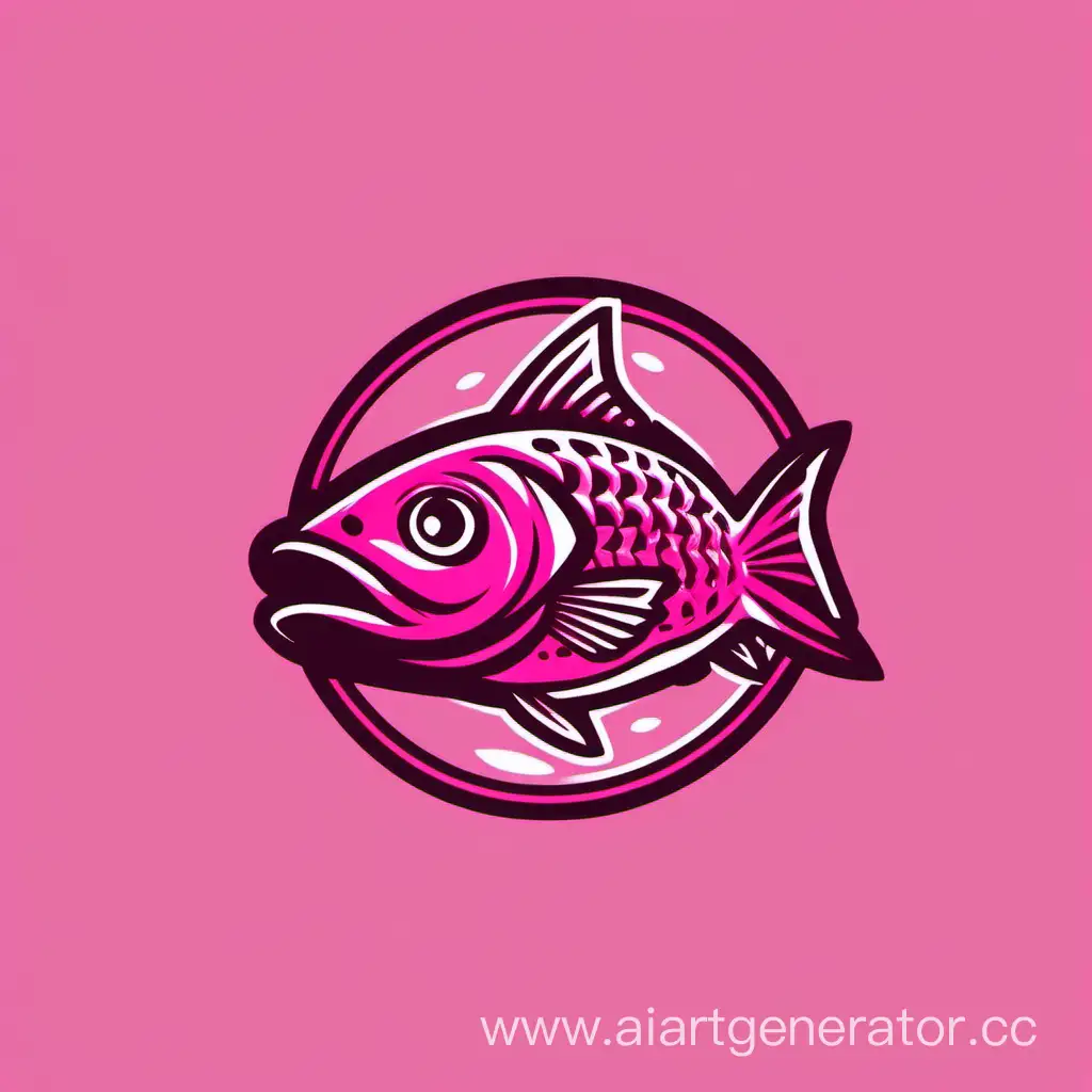 pink fishing logo