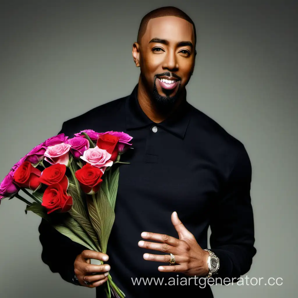 Montell-Jordan-Presents-Flowers-to-Adoring-Fans