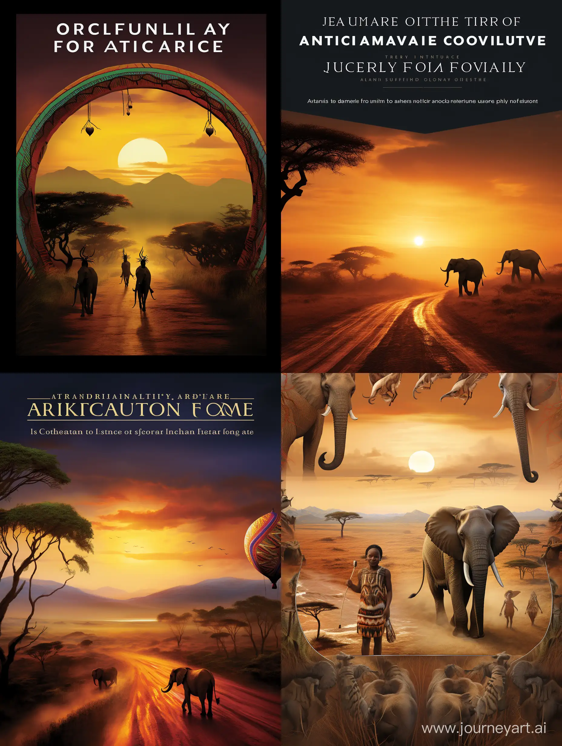 буклет "путешествие по Африке"