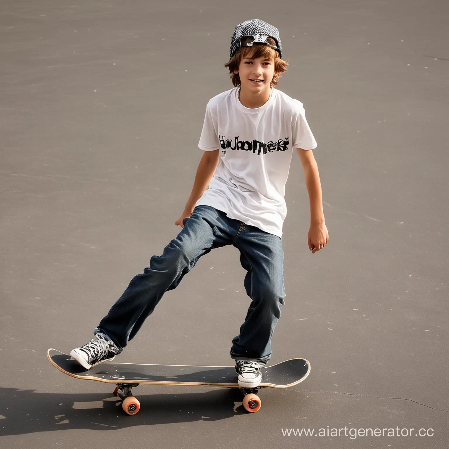 Teen-Boy-Riding-a-Skateboard-in-an-Urban-Environment