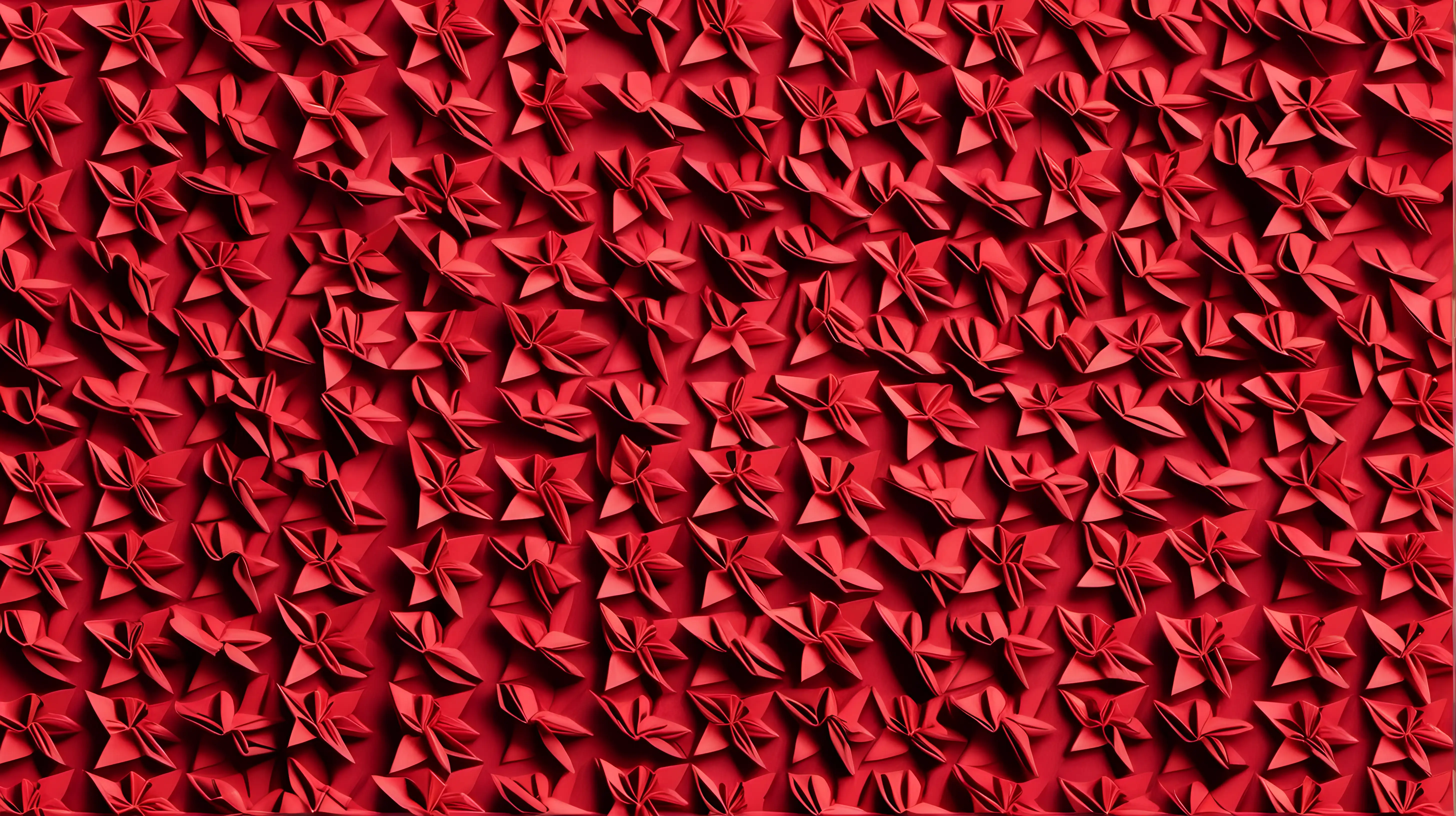 маленькие красные цветочки в виде оригами. фон. seemsless

