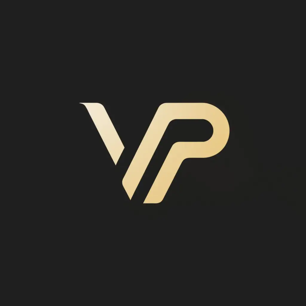 a logo design,with the text "Vp", main symbol:Vp,Moderate,clear background