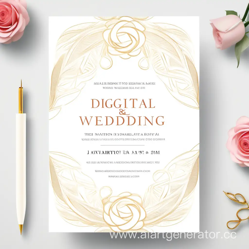 цифровое приглашение на свадьбу