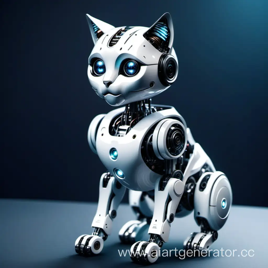 Futuristic-Robot-Cat-Companion-with-Artificial-Intelligence-Features