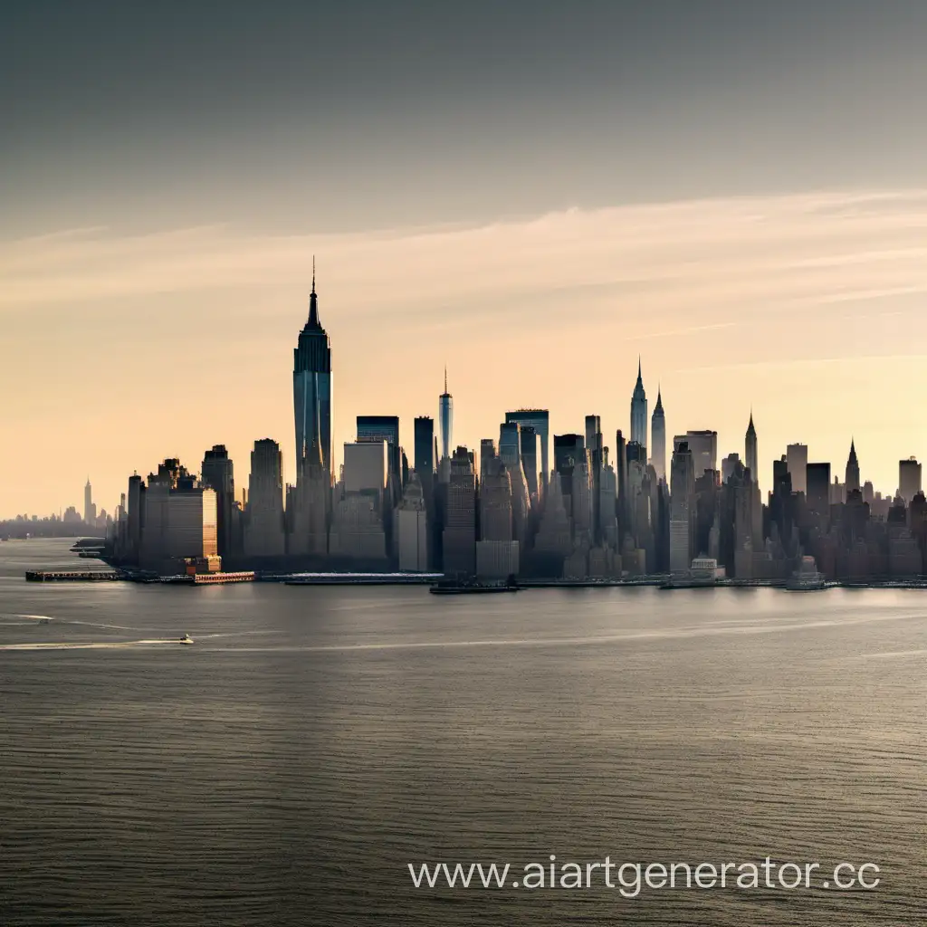 New-York-City-Skyline-Panorama-at-Dusk-Stunning-Urban-Landscape-View