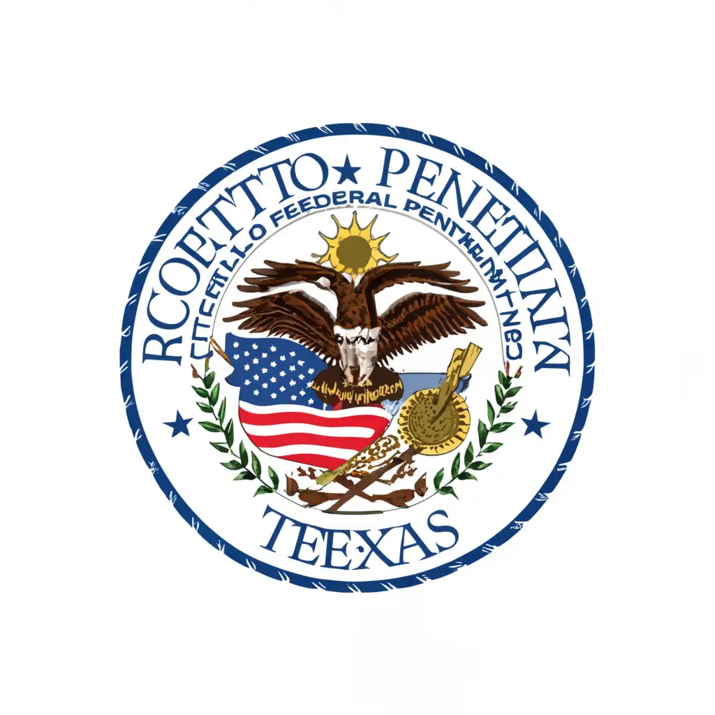 LOGO-Design-For-Loretto-Federal-Penitentiary-State-of-Texas-Emblem-with-Clear-Background